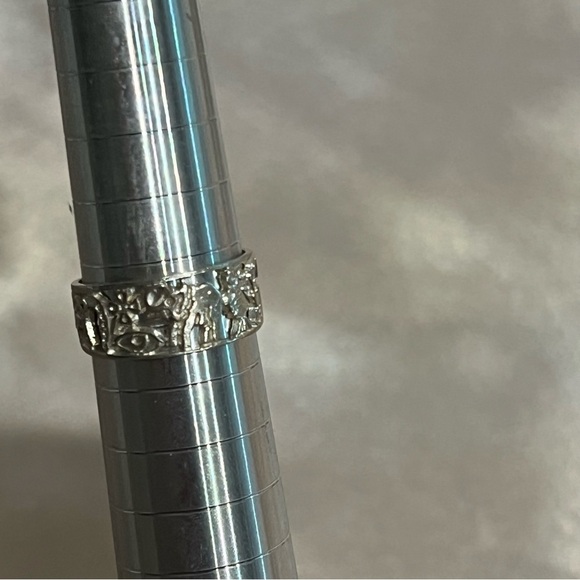 Sterling Silver 925 Good Luck Lucky‎ Charms Luck Symbol Ring Size 6.5 - Picture 8 of 16